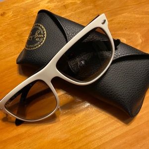 Ray-Ban White and Black Wayfarer